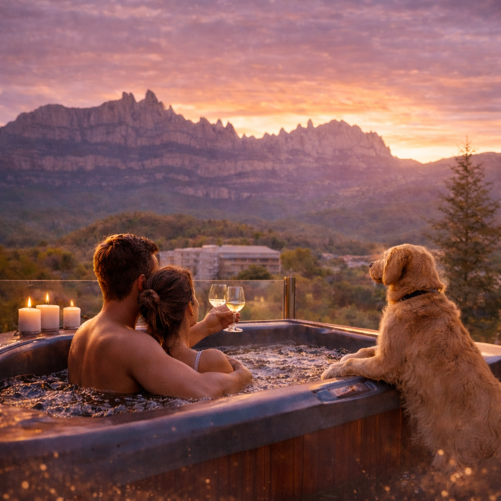 Imagen del alojamiento Montserrat Paradise Apartment y su entorno cerca de la montana de Montserrat.