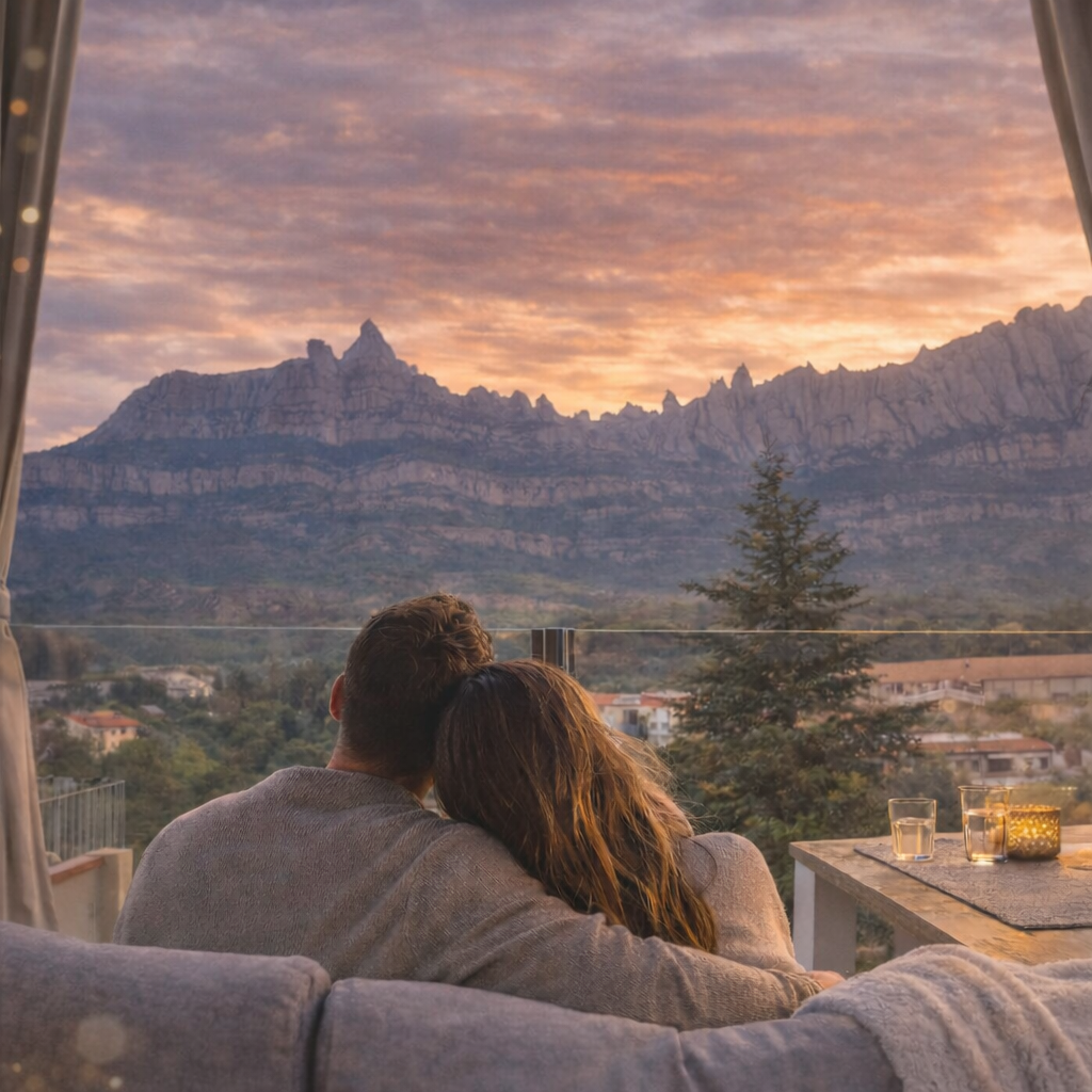 Imagen del alojamiento Montserrat Paradise Apartment y su entorno cerca de la montana de Montserrat.