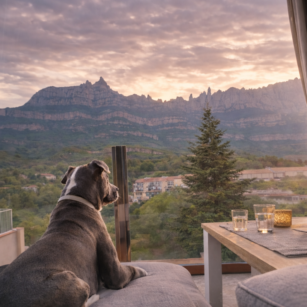 Imagen del alojamiento Montserrat Paradise Apartment y su entorno cerca de la montana de Montserrat.