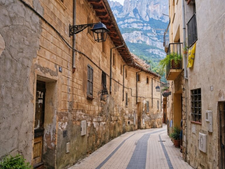 Pasear por el pueblo de Monistrol de Montserrat